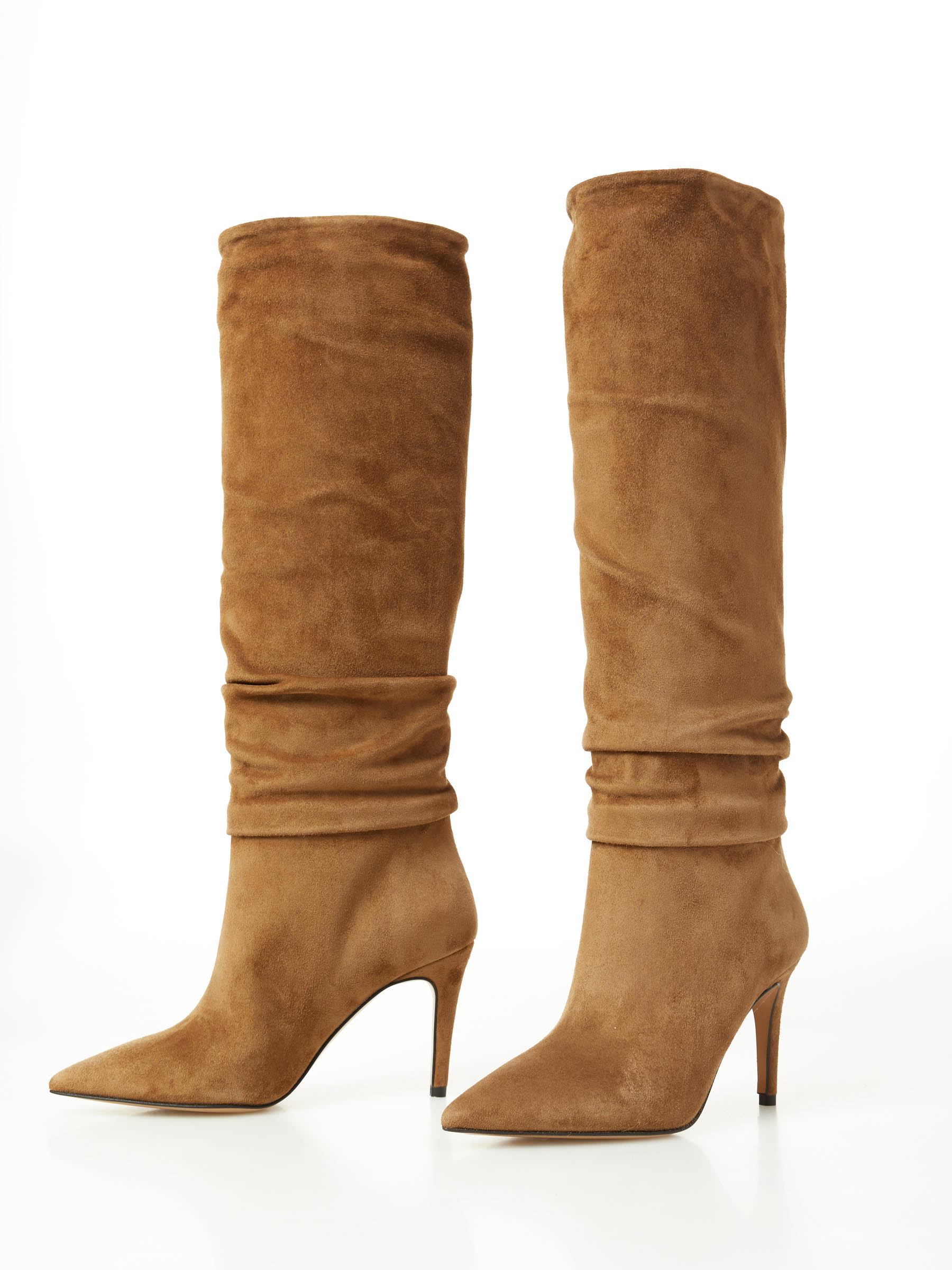 Curled Suede Boot