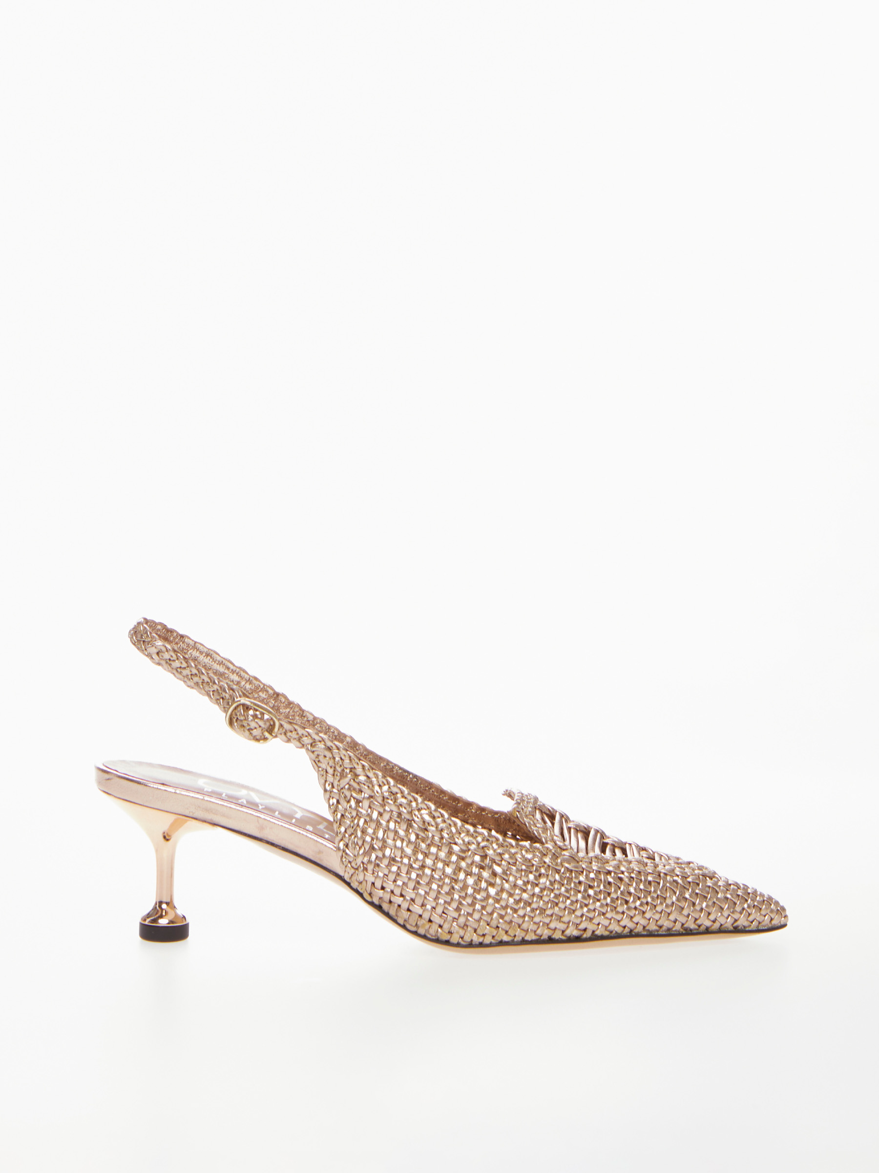 Woven Leather Slingback Marisol