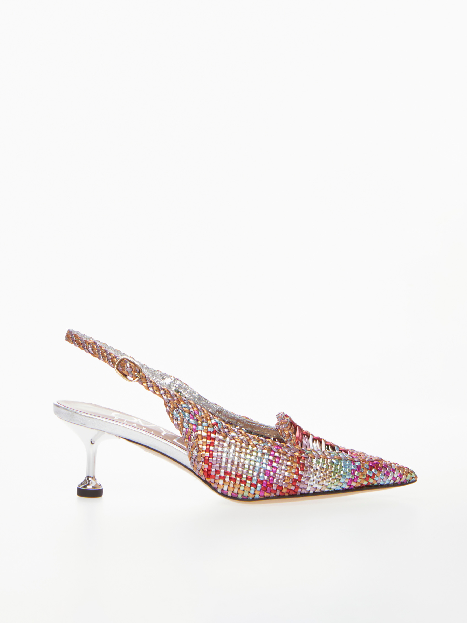 Woven Leather Slingback Marisol