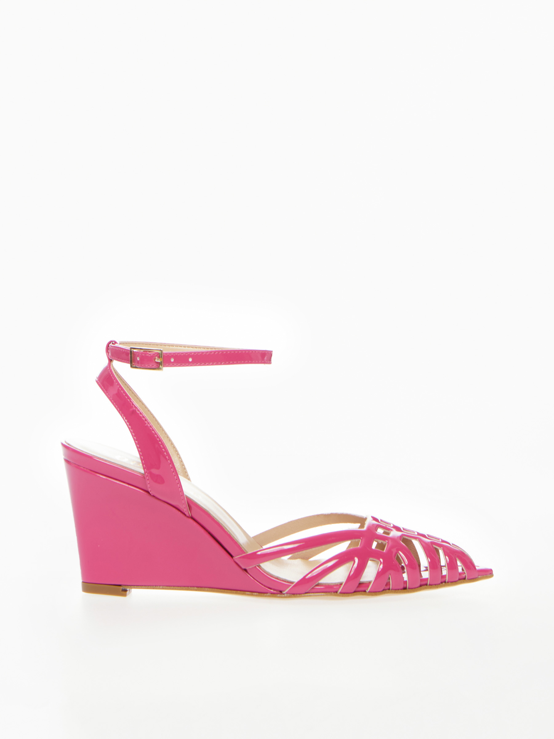 Patent Leather Wedge Sandal Fanny