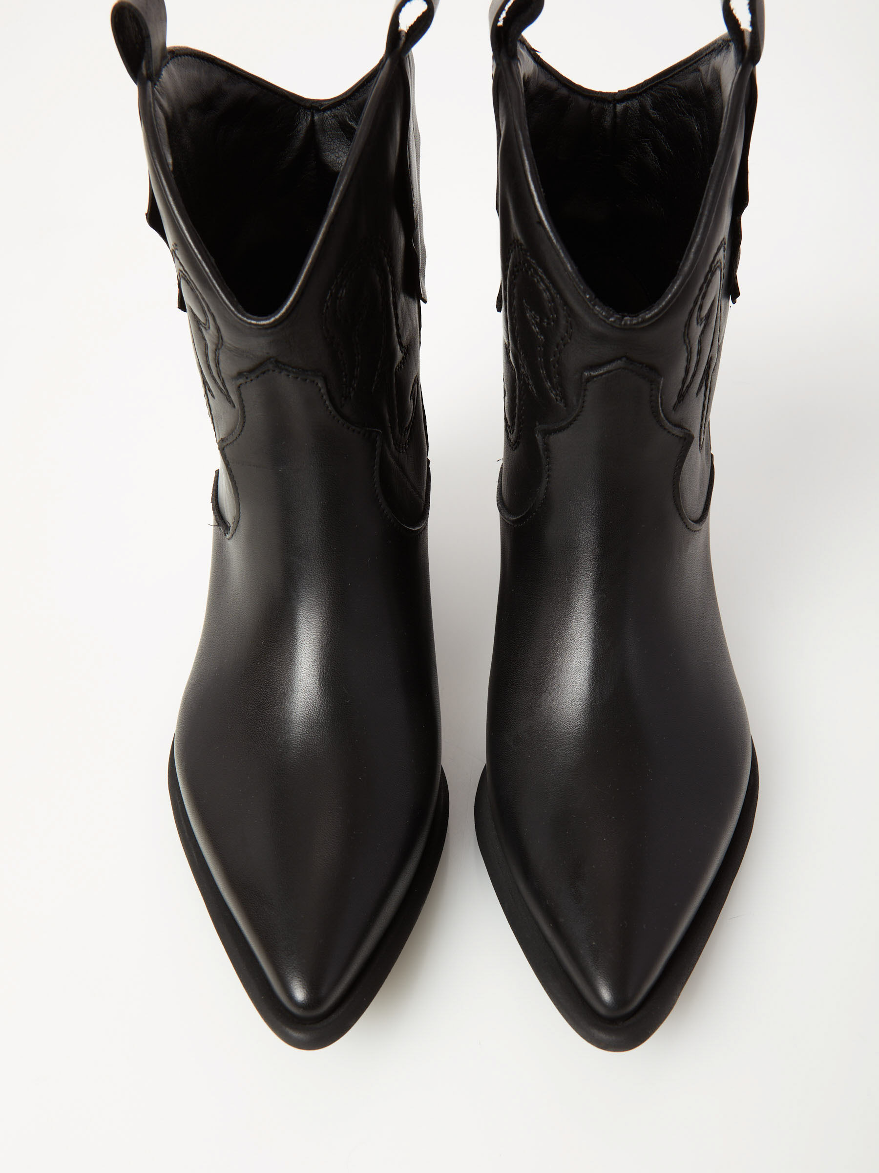 Leather Cowboy Ankle Boot Leandra