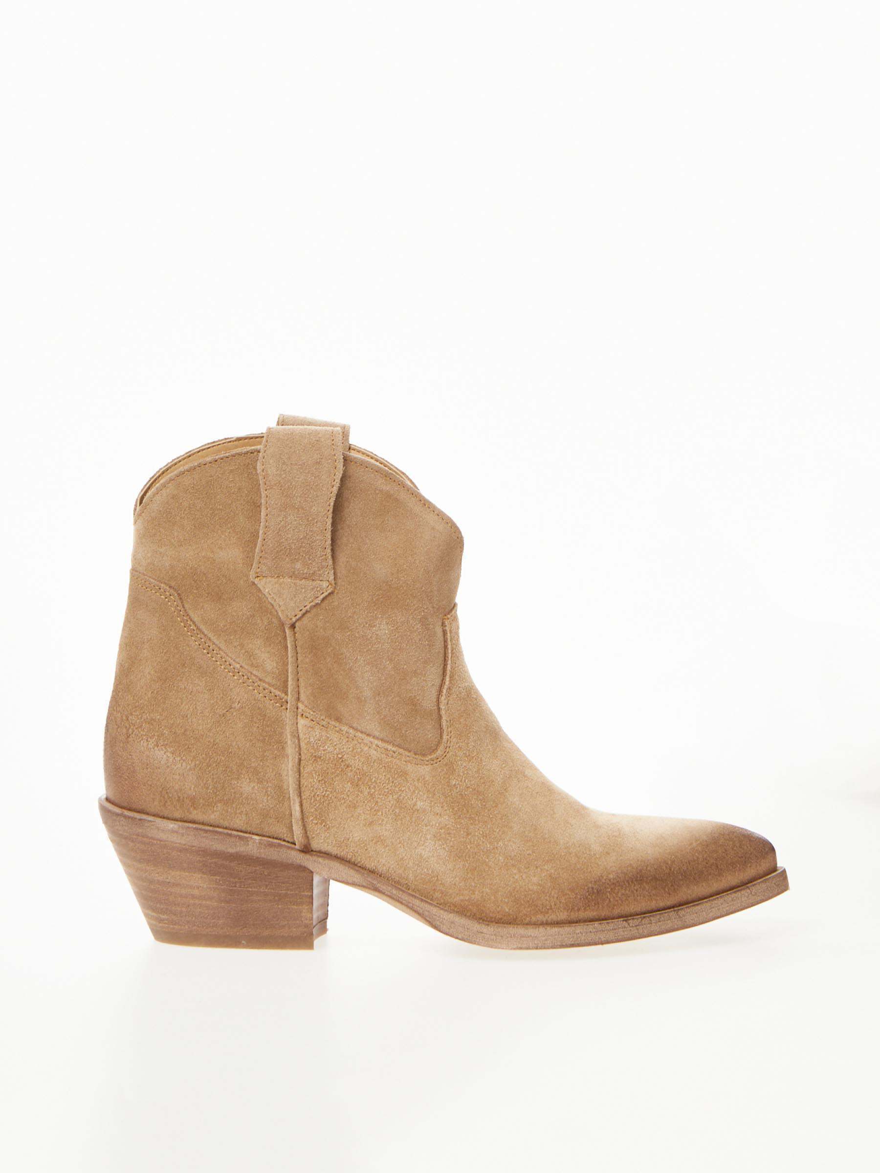 Suede Cowboy Ankle Boot Laia