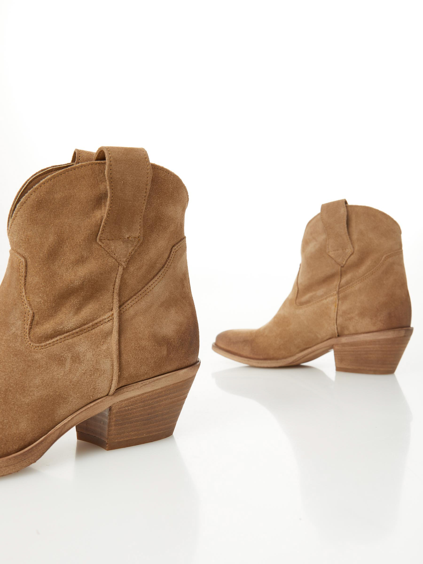 Suede Cowboy Ankle Boot Laia