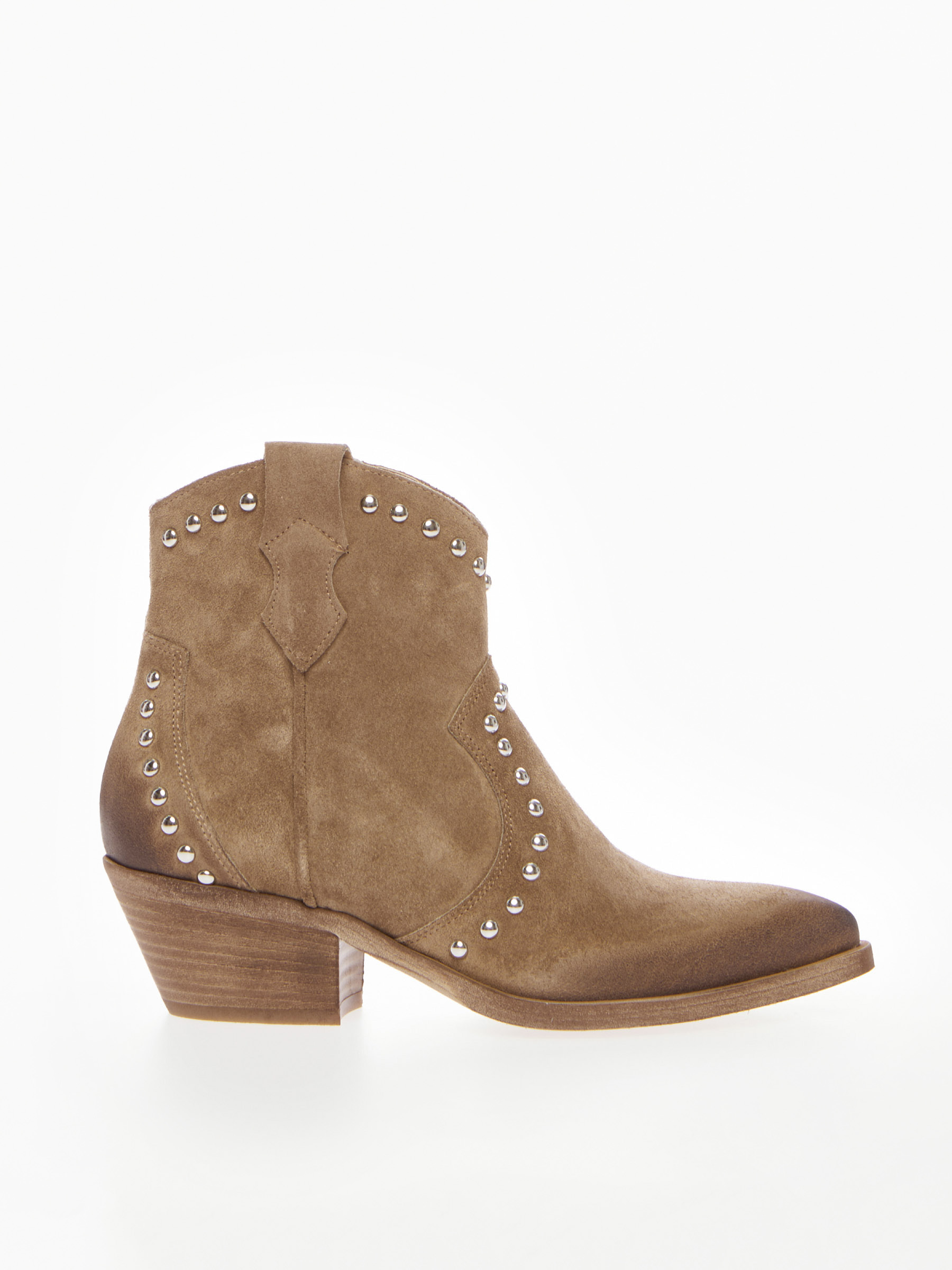 Suede Cowboy Ankle Boot Lucy