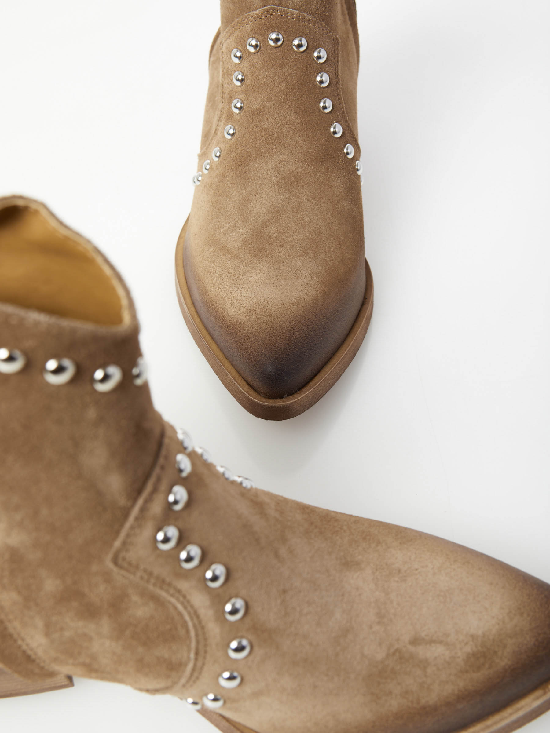 Suede Cowboy Ankle Boot Lucy
