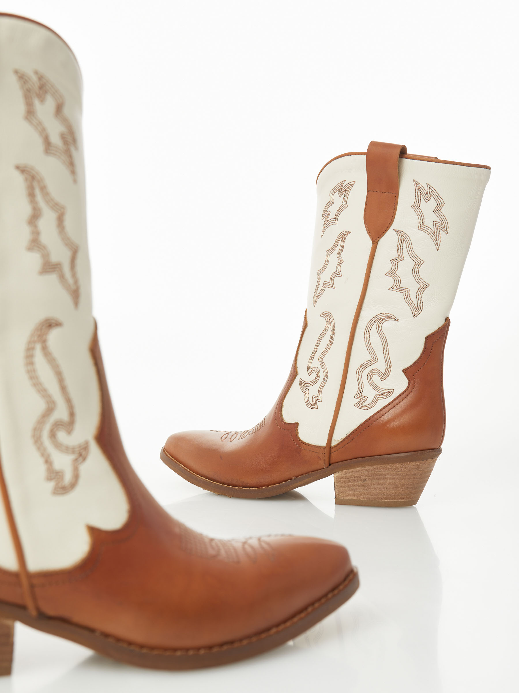 Leather Cowboy Boot Lauretta